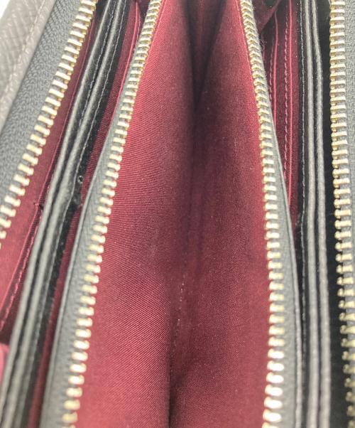 TAKEO KIKUCHI（タケオキクチ）TAKEO KIKUCHI (タケオキクチ) ラウンドファスナー財布 ブラックの古着・服飾アイテム