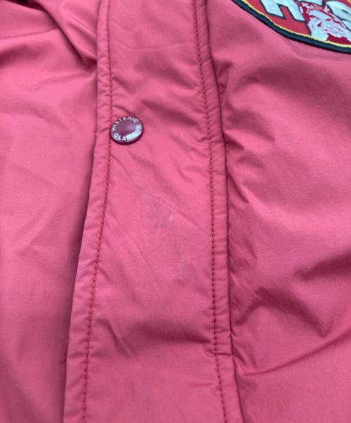 Hysteric Glamour（ヒステリックグラマー）Hysteric Glamour (ヒステリックグラマー) EVIL STARワッペンスタンドカラージャケット レッド サイズ:FREEの古着・服飾アイテム