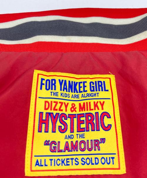 Hysteric Glamour（ヒステリックグラマー）Hysteric Glamour (ヒステリックグラマー) EVIL STARワッペンスタンドカラージャケット レッド サイズ:FREEの古着・服飾アイテム