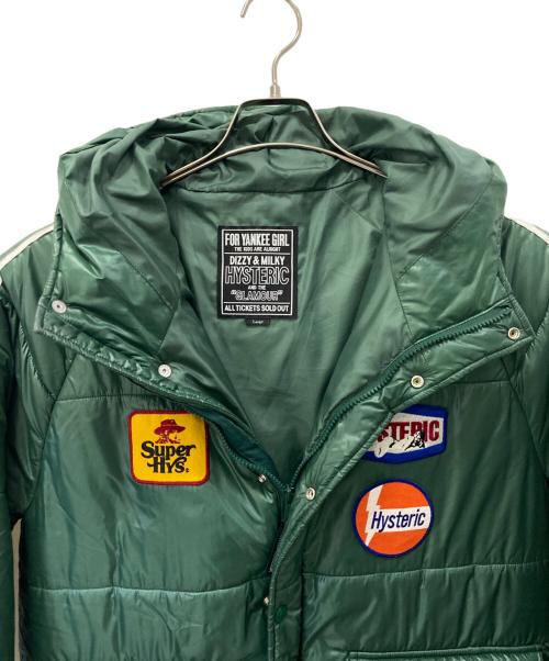 Hysteric Glamour（ヒステリックグラマー）Hysteric Glamour (ヒステリックグラマー) HYSTERIC RACING フーデッド ブルゾン グリーン サイズ:Lの古着・服飾アイテム