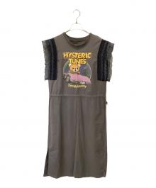 Hysteric Glamour（ヒステリックグラマー）の古着「ノースリーブ・キャミソールワンピース」｜グレー