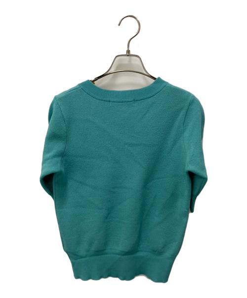 JENNE（ジェンヌ）JENNE (ジェンヌ) カーディガン風サマーニット スカイブルー サイズ:Sの古着・服飾アイテム