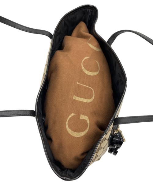 GUCCI（グッチ）GUCCI (グッチ) トートバッグ ベージュ×ブラックの古着・服飾アイテム