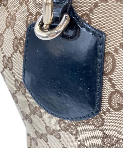 GUCCI（グッチ）GUCCI (グッチ) トートバッグ ベージュ×ブラックの古着・服飾アイテム