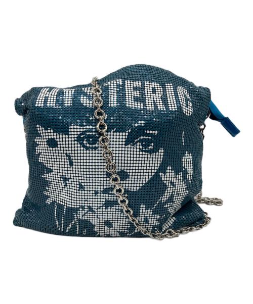 Hysteric Glamour（ヒステリックグラマー）Hysteric Glamour (ヒステリックグラマー) メタルメッシュショルダーバッグ ブルーの古着・服飾アイテム