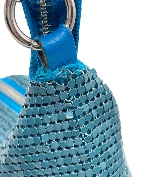 Hysteric Glamour（ヒステリックグラマー）Hysteric Glamour (ヒステリックグラマー) メタルメッシュショルダーバッグ ブルーの古着・服飾アイテム