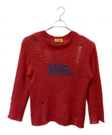 Hysteric Glamour（ヒステリックグラマー）の古着「薄手ニット」｜レッド