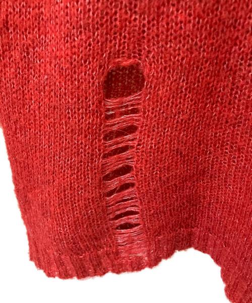 Hysteric Glamour（ヒステリックグラマー）Hysteric Glamour (ヒステリックグラマー) 薄手ニット レッド サイズ:ＦＲＥＥの古着・服飾アイテム