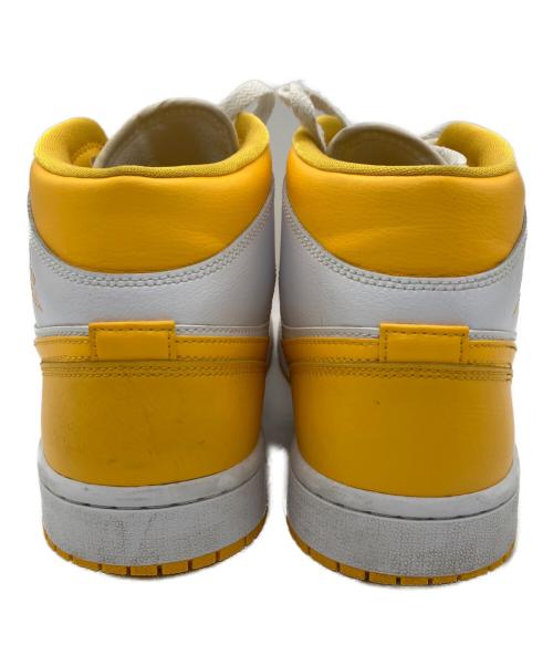 NIKE（ナイキ）NIKE (ナイキ) WMNS AIR JORDAN 1 MID イエロー×ホワイト サイズ:27.5cmの古着・服飾アイテム