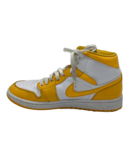 NIKE（ナイキ）NIKE (ナイキ) WMNS AIR JORDAN 1 MID イエロー×ホワイト サイズ:27.5cmの古着・服飾アイテム