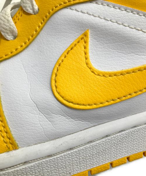 NIKE（ナイキ）NIKE (ナイキ) WMNS AIR JORDAN 1 MID イエロー×ホワイト サイズ:27.5cmの古着・服飾アイテム