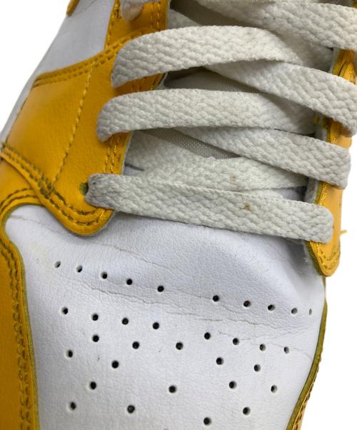 NIKE（ナイキ）NIKE (ナイキ) WMNS AIR JORDAN 1 MID イエロー×ホワイト サイズ:27.5cmの古着・服飾アイテム