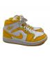 中古・古着 NIKE (ナイキ) WMNS AIR JORDAN 1 MID イエロー×ホワイト サイズ:27.5cm：8000円