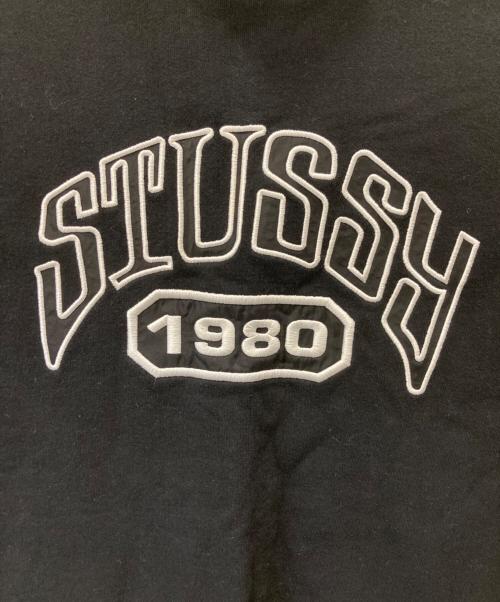 stussy（ステューシー）stussy (ステューシー) Tribute Terry Mock Neck ブラック×ホワイト サイズ:Sの古着・服飾アイテム