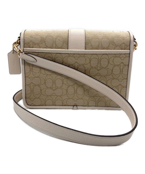 COACH（コーチ）COACH (コーチ) ショルダーバッグ ベージュ×ホワイトの古着・服飾アイテム