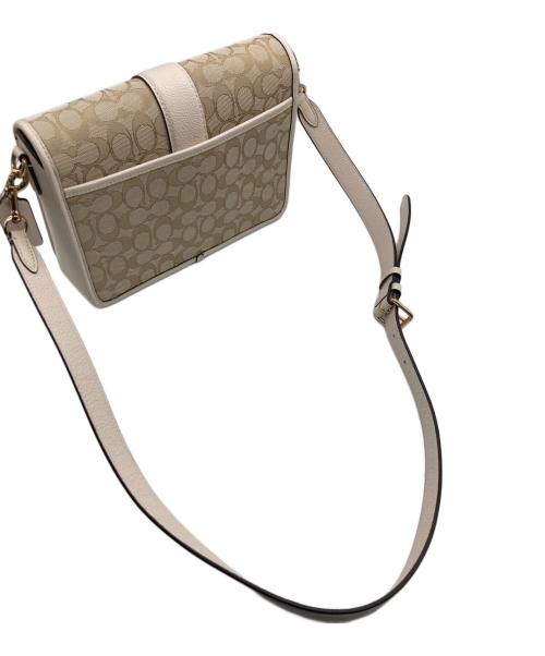 COACH（コーチ）COACH (コーチ) ショルダーバッグ ベージュ×ホワイトの古着・服飾アイテム