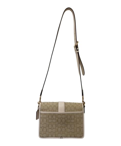 COACH（コーチ）COACH (コーチ) ショルダーバッグ ベージュ×ホワイトの古着・服飾アイテム