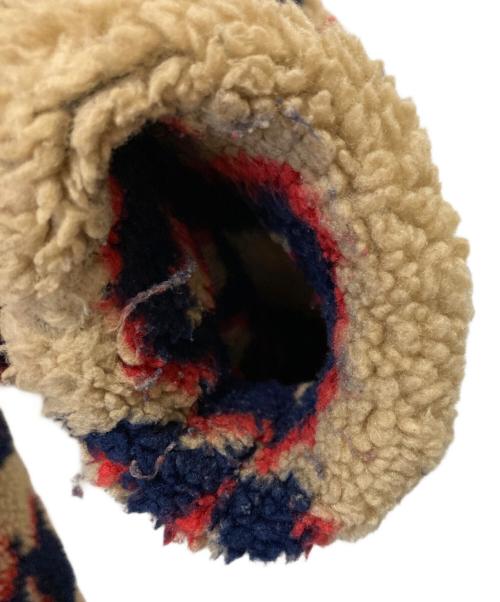 Hysteric Glamour（ヒステリックグラマー）Hysteric Glamour (ヒステリックグラマー) HG TYPE LOGO柄 オーバーサイズジャケット ベージュ×ネイビー サイズ:FREEの古着・服飾アイテム