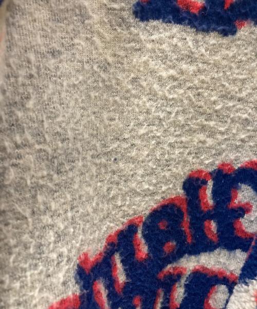 Hysteric Glamour（ヒステリックグラマー）Hysteric Glamour (ヒステリックグラマー) HG TYPE LOGO柄 オーバーサイズジャケット ベージュ×ネイビー サイズ:FREEの古着・服飾アイテム