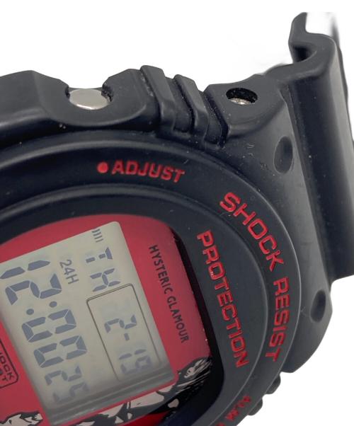 CASIO（カシオ）CASIO (カシオ) Hysteric Glamour (ヒステリックグラマー) 腕時計 ブラック×レッドの古着・服飾アイテム