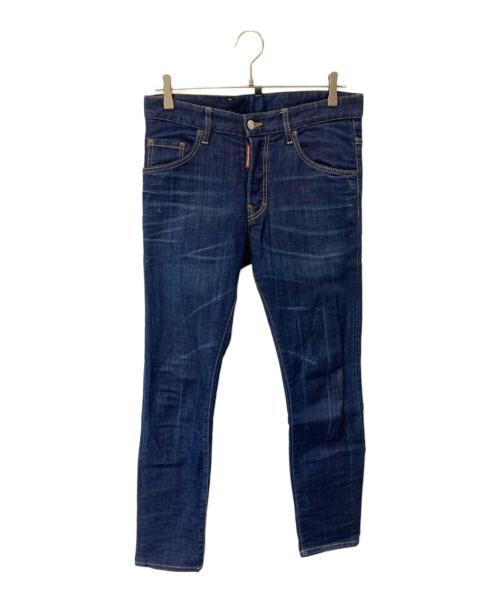 DSQUARED2（cディースクエアード）DSQUARED2 (ディースクエアード) SKATER JEANS インディゴ サイズ:44の古着・服飾アイテム