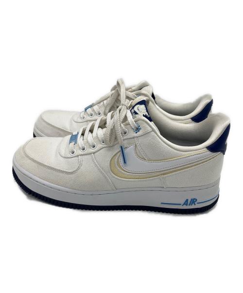 NIKE（ナイキ）NIKE (ナイキ) AIR FORCE 1 Premium（エアフォース1） ホワイト×ネイビー サイズ:27.5cmの古着・服飾アイテム