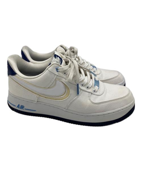 NIKE（ナイキ）NIKE (ナイキ) AIR FORCE 1 Premium（エアフォース1） ホワイト×ネイビー サイズ:27.5cmの古着・服飾アイテム