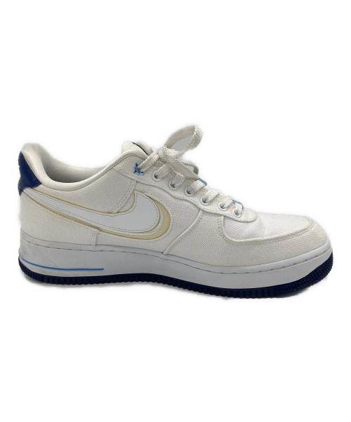 NIKE（ナイキ）NIKE (ナイキ) AIR FORCE 1 Premium（エアフォース1） ホワイト×ネイビー サイズ:27.5cmの古着・服飾アイテム