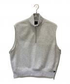 DAIWA PIER39ダイワ ピア39）の古着「TECH SWEAT ZIP VEST PULLOVER」｜グレー