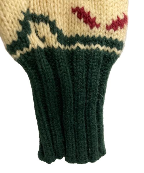 POLO RALPH LAUREN（ポロ・ラルフローレン）POLO RALPH LAUREN (ポロ・ラルフローレン) 厚手ニット グリーン×アイボリー サイズ:Mの古着・服飾アイテム