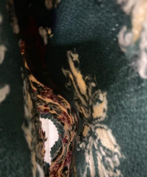 POLO RALPH LAUREN（ポロ・ラルフローレン）POLO RALPH LAUREN (ポロ・ラルフローレン) 厚手ニット グリーン×アイボリー サイズ:Mの古着・服飾アイテム