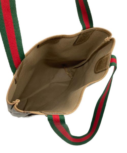 GUCCI（グッチ）GUCCI (グッチ) OLD GUCCI シェリーライン トートバッグ ベージュの古着・服飾アイテム