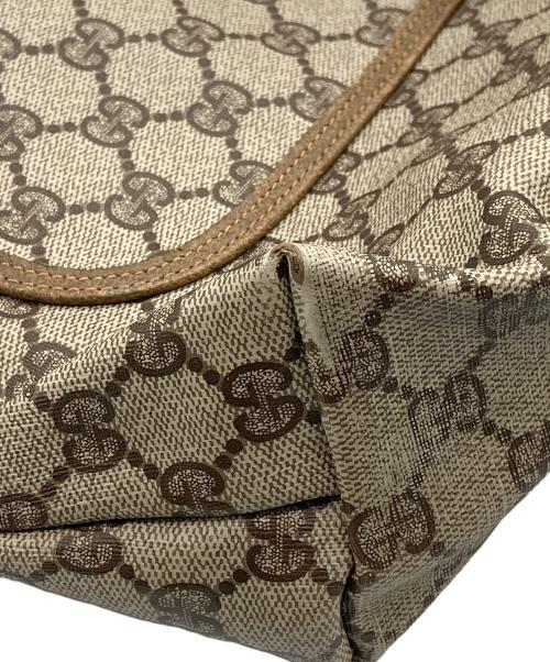 GUCCI（グッチ）GUCCI (グッチ) OLD GUCCI シェリーライン トートバッグ ベージュの古着・服飾アイテム