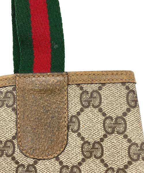 GUCCI（グッチ）GUCCI (グッチ) OLD GUCCI シェリーライン トートバッグ ベージュの古着・服飾アイテム