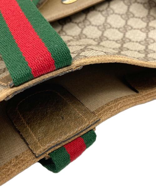 GUCCI（グッチ）GUCCI (グッチ) OLD GUCCI シェリーライン トートバッグ ベージュの古着・服飾アイテム