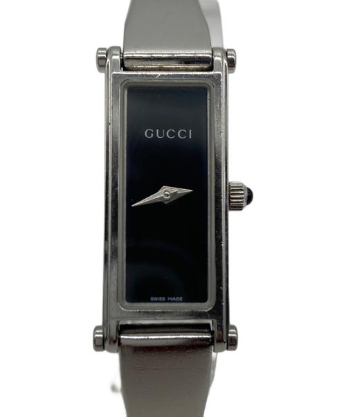 GUCCI（グッチ）GUCCI (グッチ) リストウォッチ ブラックの古着・服飾アイテム