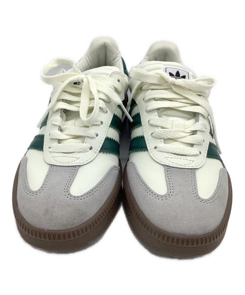 adidas（アディダス）adidas (アディダス) ローカットスニーカー ホワイト×グリーン サイズ:23cmの古着・服飾アイテム