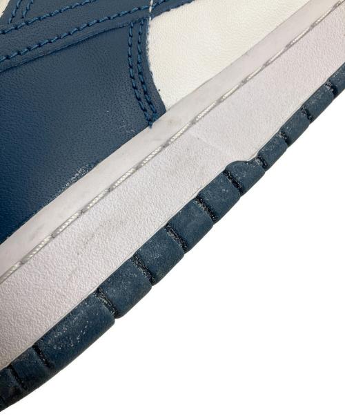NIKE（ナイキ）NIKE (ナイキ) DUNK LOW RETRO ホワイト×ネイビー サイズ:27.5cmの古着・服飾アイテム
