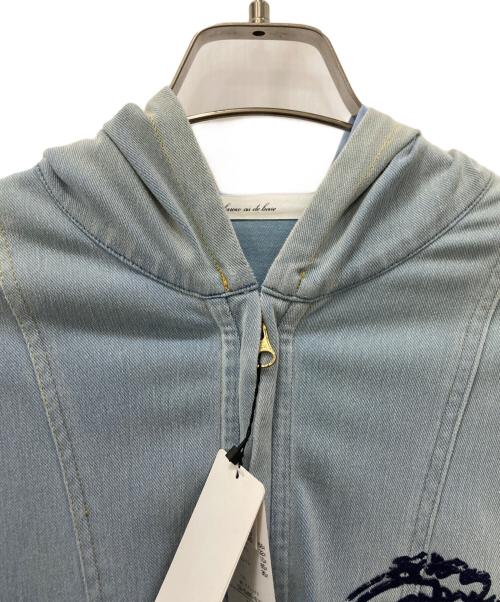 As know as olaca（アズノウアズ オオラカ）As know as olaca (アズノウアズ オオラカ) ジップパーカー ブルー サイズ:3 未使用品の古着・服飾アイテム