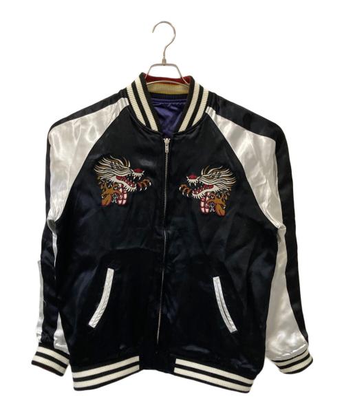 CROWS（クローズ）CROWS (クローズ) WORST (ワースト) リバーシブルスカジャン ブラック×ネイビー サイズ:XLの古着・服飾アイテム