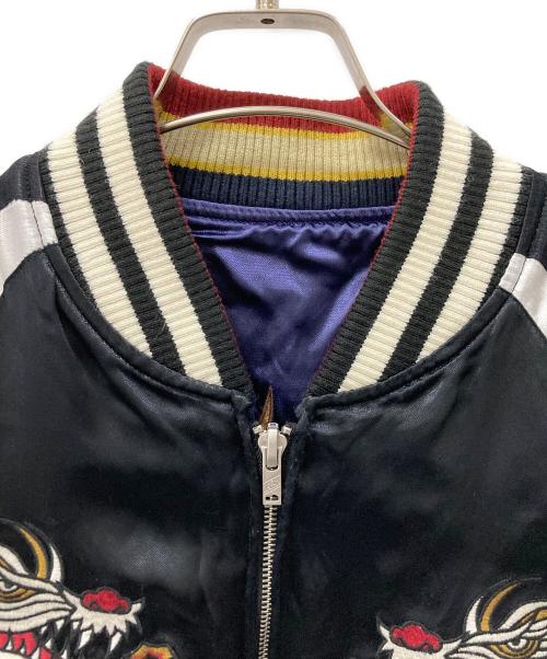 CROWS（クローズ）CROWS (クローズ) WORST (ワースト) リバーシブルスカジャン ブラック×ネイビー サイズ:XLの古着・服飾アイテム