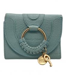 SEE BY CHLOE（シーバイクロエ）の古着「3つ折り財布」｜ブルー