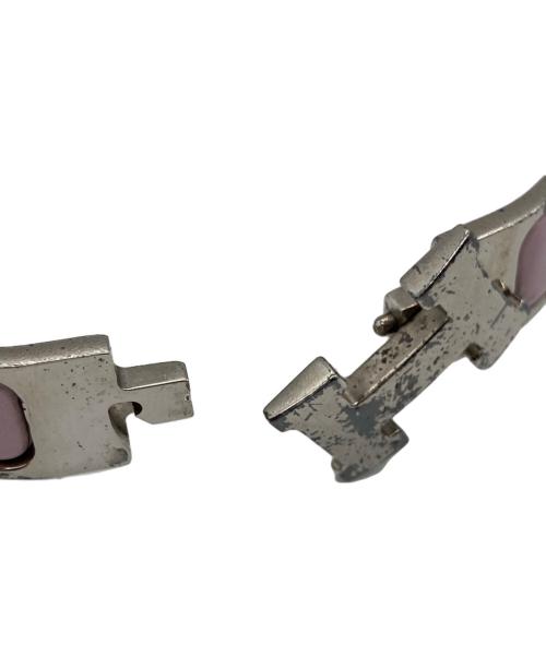 HERMES（エルメス）HERMES (エルメス) エナメルブレスレット ピンクの古着・服飾アイテム