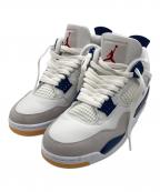 NIKEナイキ）の古着「AIR JORDAN 4 RETRO SP」｜ホワイト×ネイビー