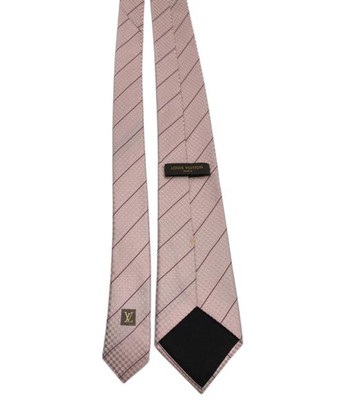 LOUIS VUITTON（ルイ ヴィトン）LOUIS VUITTON (ルイ ヴィトン) マイクロダミエ ネクタイ ピンク サイズ:不明の古着・服飾アイテム