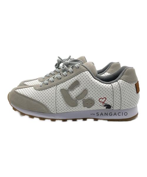 via SANGACIO（ヴィア・サンガチオ）via SANGACIO (ヴィア・サンガチオ) BANKSY (バンクシー) Brandalised (ブランダライズド) ローカットスニーカー ホワイト サイズ:27.5cmの古着・服飾アイテム