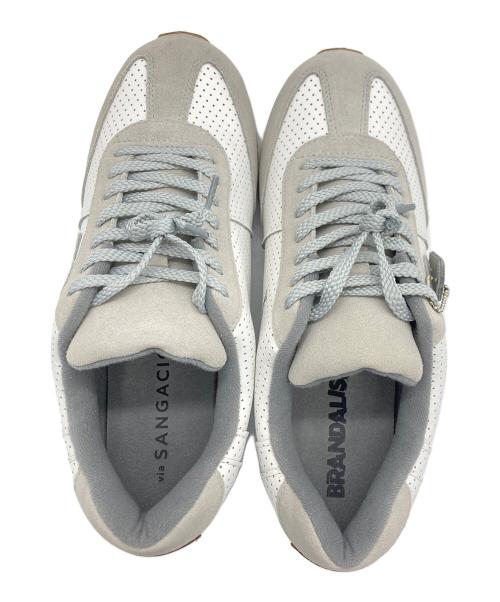 via SANGACIO（ヴィア・サンガチオ）via SANGACIO (ヴィア・サンガチオ) BANKSY (バンクシー) Brandalised (ブランダライズド) ローカットスニーカー ホワイト サイズ:27.5cmの古着・服飾アイテム