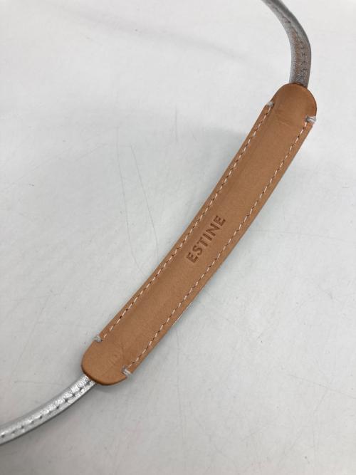 ESTINE（エスティーヌ）ESTINE (エスティーヌ) スマホショルダー シルバー 未使用品の古着・服飾アイテム