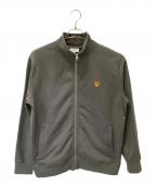 maison kitsuneメゾンキツネ）の古着「フォックスヘッド ジップ レギュラー スウェットシャツ」｜グレー