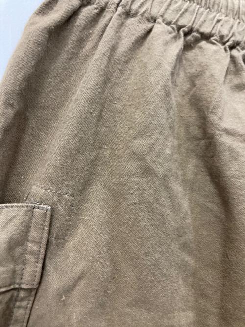 nestrobe confect（ネストローブ コンフェクト）nestrobe confect (ネストローブ コンフェクト) エシカルダイコットンファーマーズパンツ ブラウン サイズ:3の古着・服飾アイテム